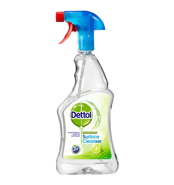 DETTOL ΑΠΟΛΥΜΑΝΤΙΚΟ SPRAY ΓΕΝΙΚΟΥ ΚΑΘΑΡΙΣΜΟΥ ΥΓΙΕΙΝΗ ΚΑΙ ΑΣΦΑΛΕΙΑ LIME & MINT 500ML