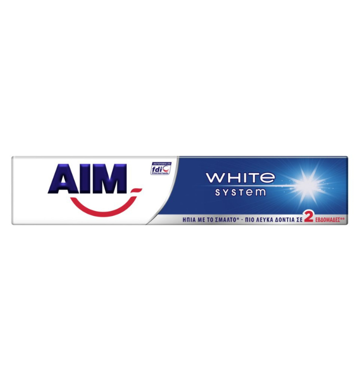 ΟΔΟΝΤΟΚΡΕΜΑ AIM WHITE SYSTEM 750ML